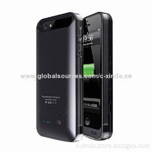 Power Bank Cases for iPhone5/5S, with MFI, Built-in 2,400mAh Battery, With Folding Kickstand